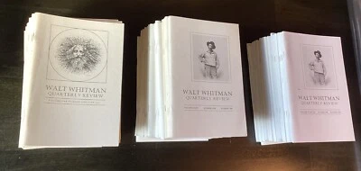 1983-2001 Walt Whitman Quarterly Review Newsletter Leaves of Grass 59 Issue Lot - Image 1 of 4