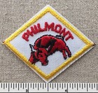 Vintage PHILMONT SCOUT RANCH Boy Scouts Diamond Shaped PATCH BSA Hat Camp Bull