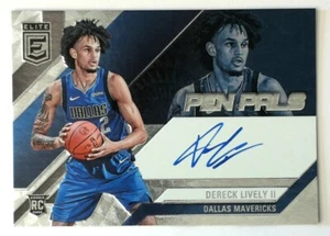 2023-24 Donruss Elite Pen Pals Rookie Dereck Lively II Mavericks - Imagen 1 de 3