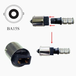 1x T10 168 194 to 1156 Ba15s Bulb Socket Base Converter Adaptor Transformer New - Picture 1 of 4