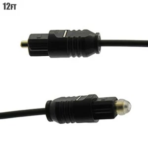 12FT Toslink Digital Optical Audio Cable Fiber Optic Cord SPDIF DVD CD MP3 - Picture 1 of 1
