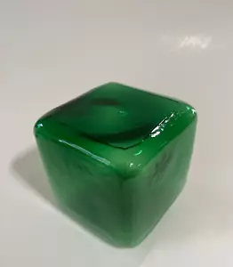 "galleggiante" in vetro quadrato 3" - bellissimo verde - oggetto decorativo - Foto 1 di 6