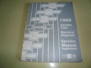 1988 Astro Van Electrical Diagnosis Service Manual Supplement ST-372-88 EDM - Picture 1 of 2
