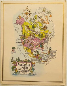 Pan Am Airlines President Service Menu - 1964 - North and Central America - Picture 1 of 3