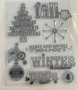 ‘Tis The Season Stamp Set Sandie Krieger Christmas Winter Fall - Picture 1 of 1