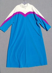 VTG Womens Vanity Fair Long Velvet Velour House Dress SZ XXL Long Sleeve Zipper - Picture 1 of 8