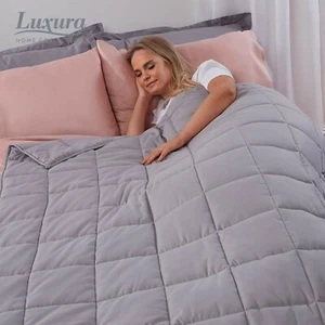 Weighted Blanket Gravity Blankets Soft Sensory Sleep Therapy Reduce Anxiety - Picture 1 of 18