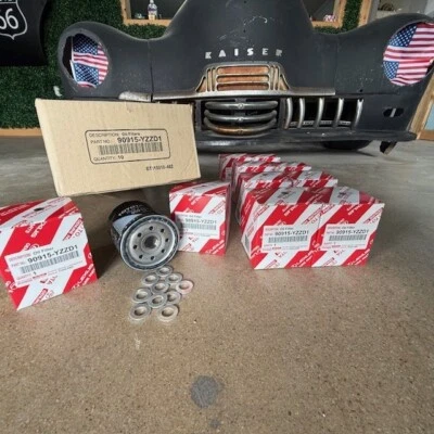 (10) TOYOTA OEM Engine-Oil Filter 90915YZZD1 w gasket - Image 1 of 4