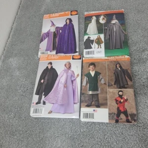 Simplicity Sewing Pattern Costume Wizard Mage Princess XS-XL Uncut Lot Of 4 - Picture 1 of 5