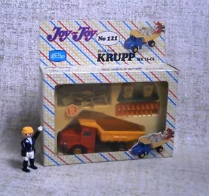 Joy-Toy # 121 KRUPP Dump Truck NIB Made in Greece Greek Plastic VTG Rare Joy Toy - Picture 1 of 24
