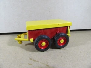 333W Vintage Solido France Trailer 2 Axles + Tarpaulin Repaint Yellow 1:48 - Picture 1 of 7