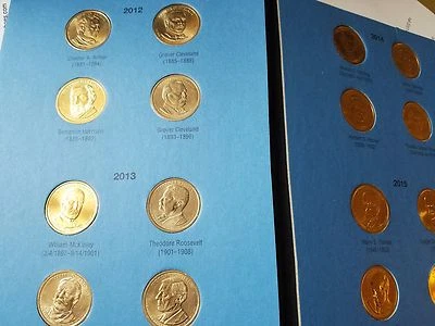 No Folder Discount Circulated 19 Coins Arthur-Reagan 2012-2016 Presidential Set - Image 1 of 4