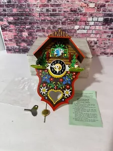 Mini orologio da parete a cucù Foresta Nera Made in Germany 1 giorno primavera mt 7 1/2" alto - Foto 1 di 6