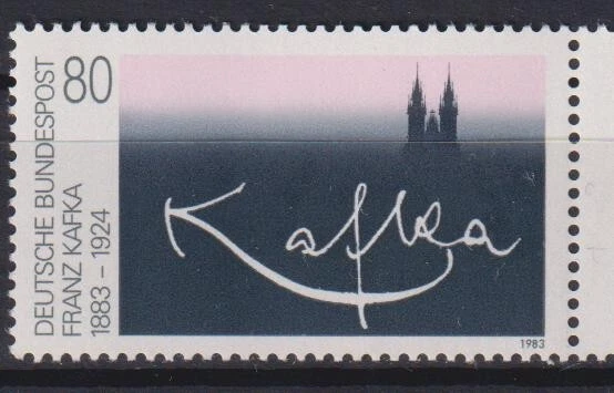 Mint stamp Franz Kafka 1983 from Germany   avdpz - Image 1 of 1