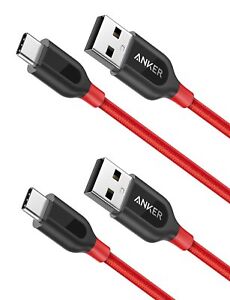 [2-Pack] Anker PowerLine+ USB C to USB A Fast Charging Cable, for Samsung Galaxy