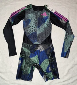 Adidas 2023 Pro Elite Long Sleeve Sprint Speed Suit Medium HN8039 Abstract $300 - Picture 1 of 5