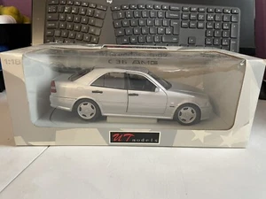 UT Models 1/18 Scale #180 035000 Mercedes C36 AMG 1997 - Silver - Boxed - Picture 1 of 13