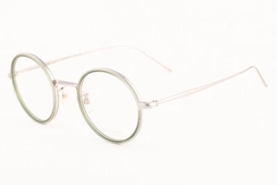 Oliver Peoples G. Ponti-2 1292T 5254 Brushed Chrome / Yellow Eyeglasses + clip - Image 1 of 4