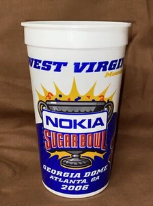 Nokia Sugar Bowl Georgia Bulldogs 2006 vs West Virginia Stadium Cups Atlanta, Ga - Imagen 1 de 2