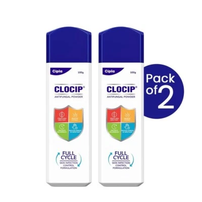 Cipla Clocip Antimykotikum Pulver 100gm (2er Pack) - Bild 1 von 4