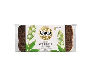 Biona Organic Rye Bread - Hemp Seed - 500g - Picture 1 of 1