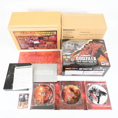 S.H.MonsterArts Godzilla Poster Image Ver Limited Bandai Figure 5 Disc Blu-ray - Image 1 of 4