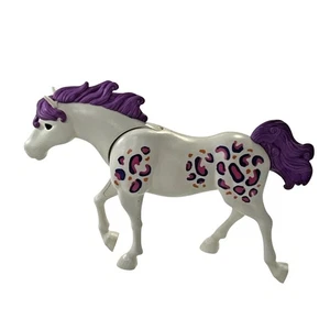 Chap Mei Horse Toy Be My Own Happy White Purple Pink Plastic Pony Figure Girls - Picture 1 of 12