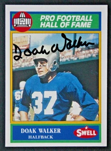 Doak Walker SMU Lions HOF 1989 Swell Greats #137 Autographed Signed Card JSA COA - Picture 1 of 5