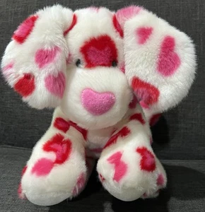 Build A Bear Original Hearts Fur You Valentine Pink Nose Red Puppy Dog BAB - Picture 1 of 5