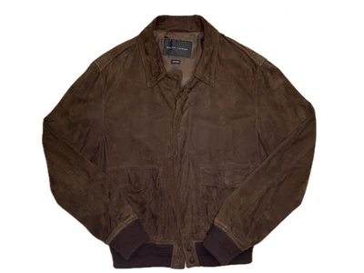 RALPH LAUREN BLACK LABEL sz L Chocolate Suede Goatskin Jacket - Made in Italy - Image 1 of 4