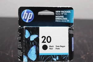 HP 20 Black Ink Cartridge C6614D 28ml EXP - Picture 1 of 3