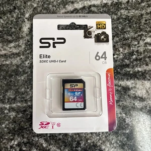 SP Elite SDXC UHS-I Card 64 GB - Picture 1 of 2