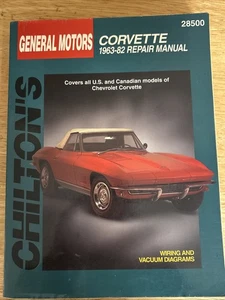 Chilton General Motors 1963-1982 Corvette Repair Manual Book #28500 - Picture 1 of 4
