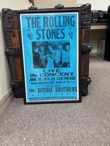 Rolling Stones Live in Concert 1976 gerahmter Reproduktionsdruck - kostenloser Versand - Bild 1 von 2