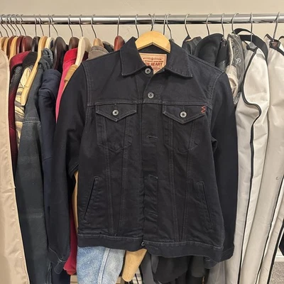 Chaqueta Vaquera IRON HEART Talla 40 Negra 14oz Ribete III Trucker 526-1420D Foto 1 de 4