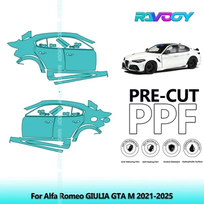Kit PPF de protección de pintura precortada para Alfa Romeo GIULIA GTA M 2021-2025 Foto 1 de 4
