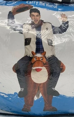 RIDE A HORSE CARRY ME HORSE Adult HALLOWEEN Costume Fun World NEW IN PACKAGE - Image 1 of 4