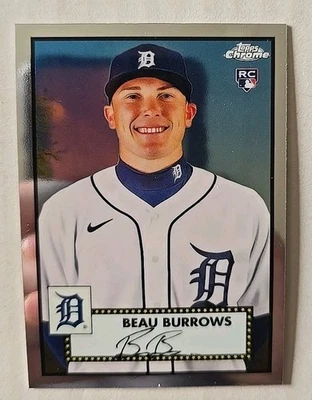 2021 Topps Chrome Platinum Anniversary - Beau Burrows #42 (RC) - Image 1 of 4