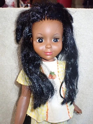 Muñeca familiar vintage ideal Tara negra Crissy afroamericana 16" Foto 1 de 4