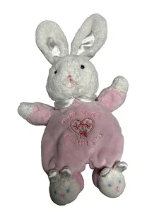 Carter's Bunny Plush Baby Lovey Toy Thank Heaven For Little Girls White Pink - Picture 1 of 7