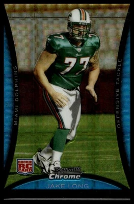 2008 Bowman Chrome #BC104 Jake Long Xfractors #/250 Rookie SN,RC - Image 1 of 2