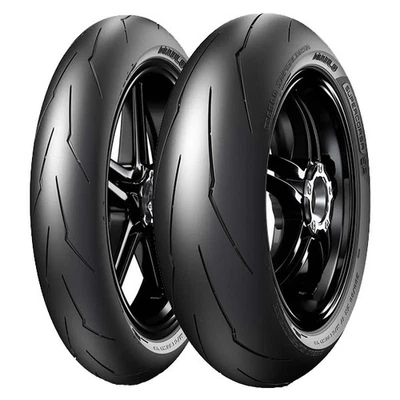 COPPIA GOMME PIRELLI 120/70-17 + 180/60-17 SUPERCORSA SC V4 SC1 DOT22 - Immagine 1 di 4