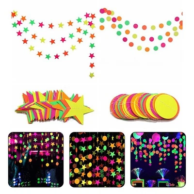 快乐生日横幅霓虹花环绘画横幅PVC材料派对装饰 — 第 1/4 张图片