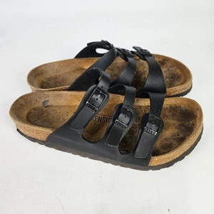 Sandalias Birkenstock Florida Plantilla Suave Negras Toboganes Para Mujer 39/8 - Imagen 1 de 5