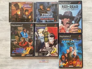 SONY PS 1 2 Time Crisis 2 3 & Project Titan & Red Dead Revolver & Psi-Ops set - Picture 1 of 14