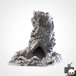 Tree Trunk 3d Printed Dice Tower Terrain for RPG Tabletop Wargaming - Picture 1 of 3