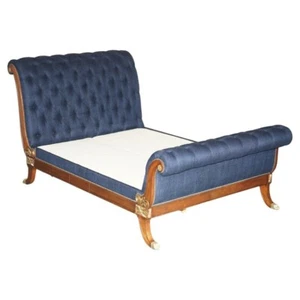 EXQUISITE LIMITED EDITION RALPH LAUREN RUE ROYALE CHESTERFIELD TUFTED SLEIGH BED - Picture 1 of 24