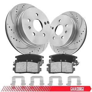 Rear Disc Rotors Brake Pads for GMC Terrain 2010-2017 Chevy Equinox 2.4L 303mm - Picture 1 of 15