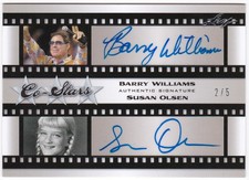 2011 Pop Century Co-Stars Dual Auto /5 BARRY WILLIAMS SUSAN OLSEN #BWSO Card 