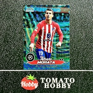 TOPPS ESTADIO CROMO UEFA 2023-24 ALVARO MORATA/199 REFRACTOR ONDA AQUA CAJERO AUTOMÁTICO - Imagen 1 de 2